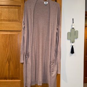 Old Navy Long Mauve Cardigan Size XL
